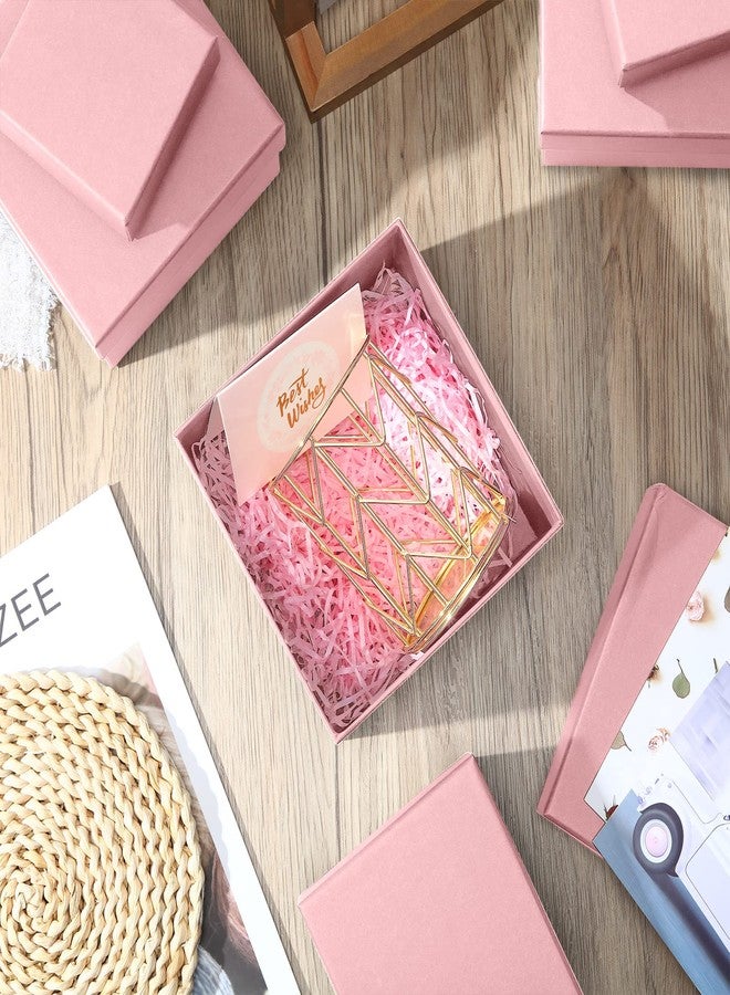 Yahenda 16 Pack Valentine's Day Square Nesting Gift Boxes with Lids 4 Assorted Sizes Galentines Gift Boxes with Lids for Valentines Wedding Bridal Shower Birthday Party Favor(Pink) - Image 4